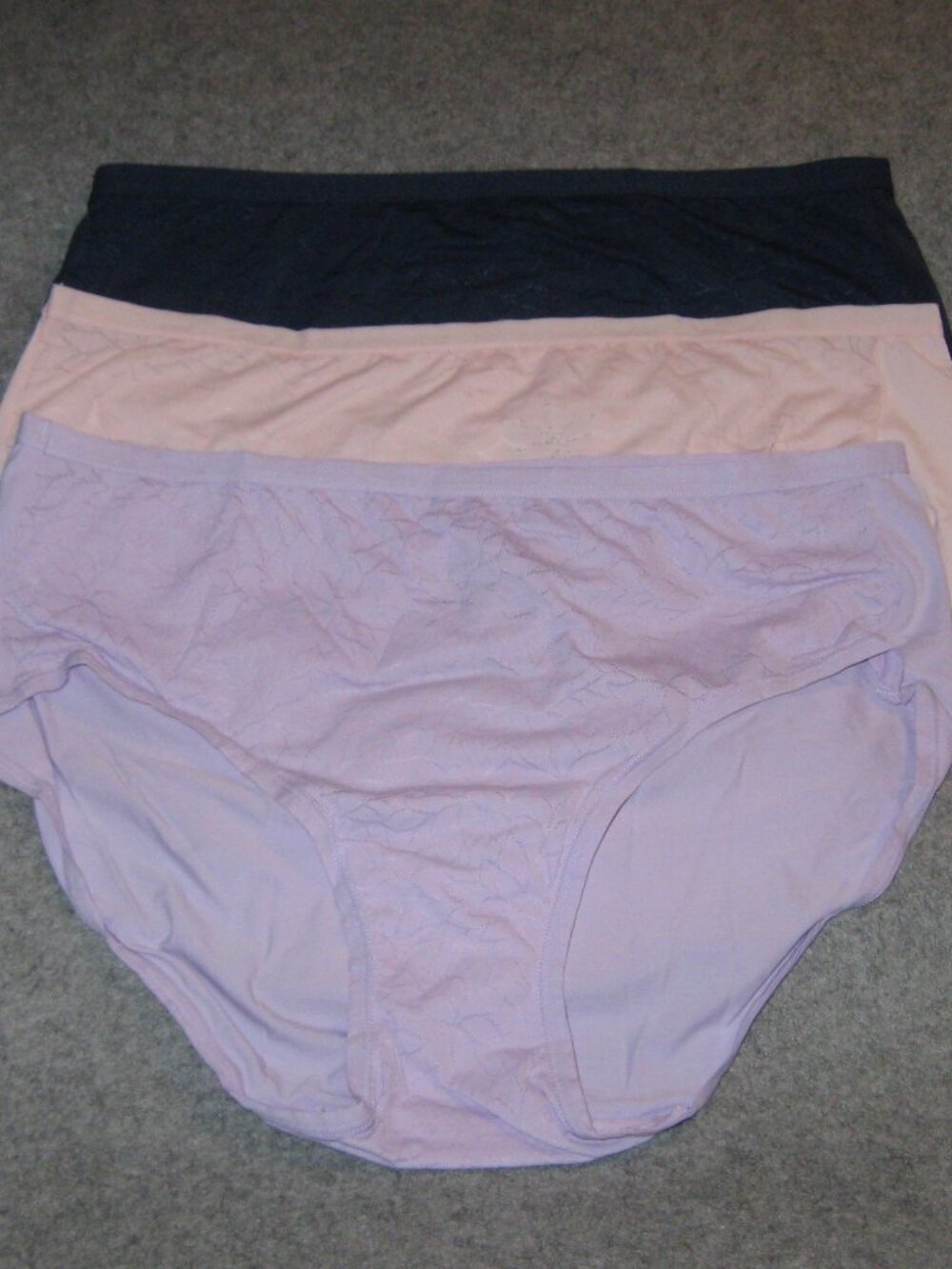 Cuddl Duds 3-Pack Softest Stretch Jacquard & Micro Hipster Briefs M Orchid